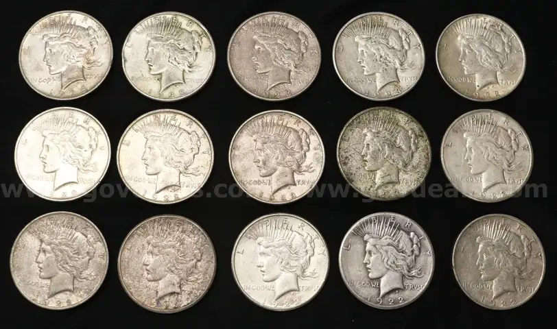25 U.S. Silver Peace Dollars