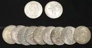 30- 1968, 25 Pesos Silver Juegos De La XIX Olimpiada Mexico Coins, 675.0 Grams