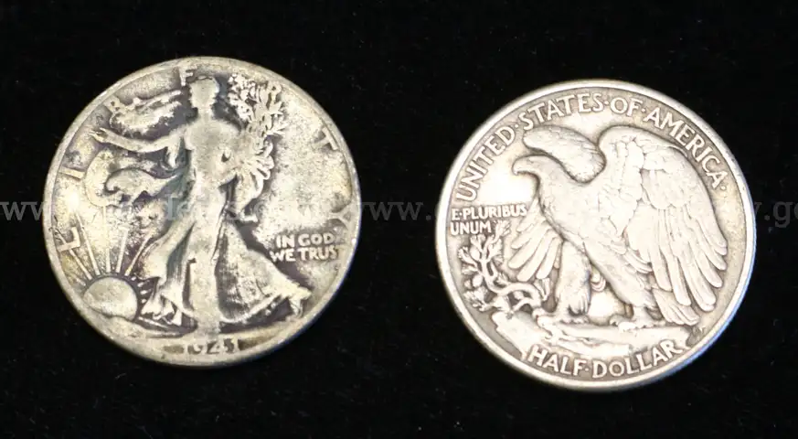 21 Silver U.S. Walking Half Dollar Coins