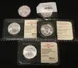 5- Assorted Date U.S. 1 Oz. Silver American Eagle $1 Coins