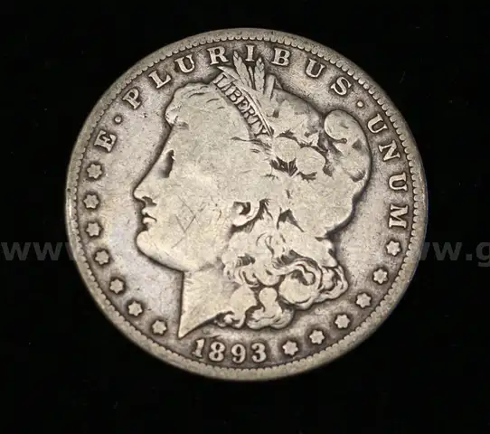 Graded 1893-O U.S. Silver Morgan Dollar Coin