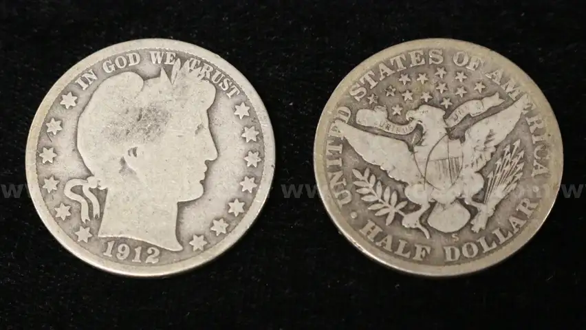 21 Assorted U.S. Silver Barber Half Dollar Coins