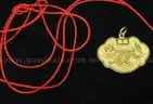 23k Yellow Gold Chinese Dragon Pendant, 3.7 Grams