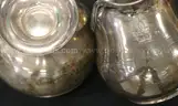 Vintage British Sterling Silver Sugar Bowl and Creamer, 150.8 Grams Total