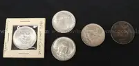 5 Graded Assorted Silver U.S. Half Dollar Coins