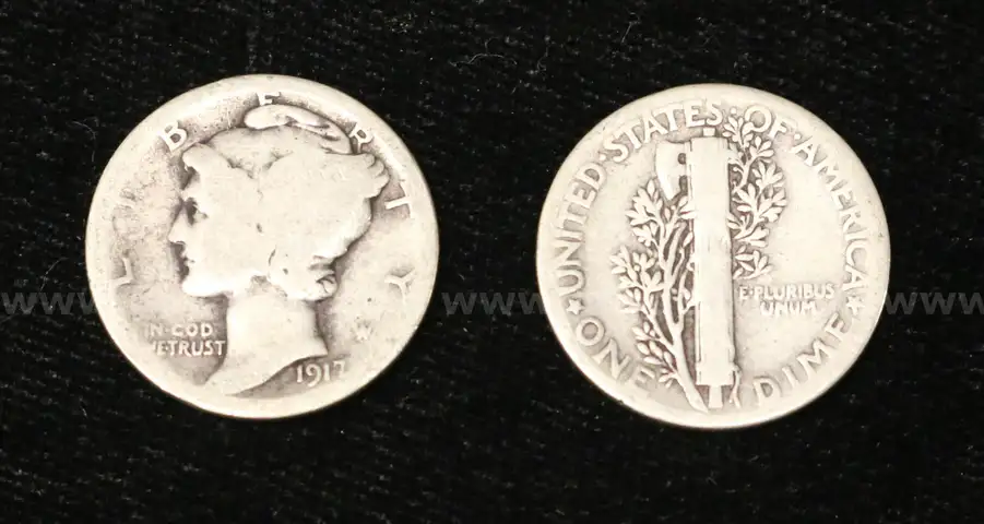 100 U.S. Silver Mercury Dime Coins