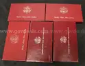 5 Assorted U.S. Silver One Dollar Olympiad Coins