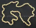 14k Yellow Gold Rope Chain Necklace, 10.7 Grams