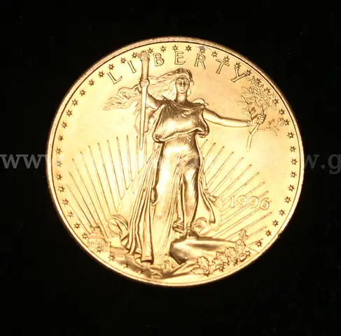 1996 U.S. $50 1 Oz. Gold American Eagle Coin, 33.9 Grams