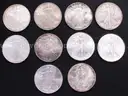 10 Silver U.S. American Eagle Coins