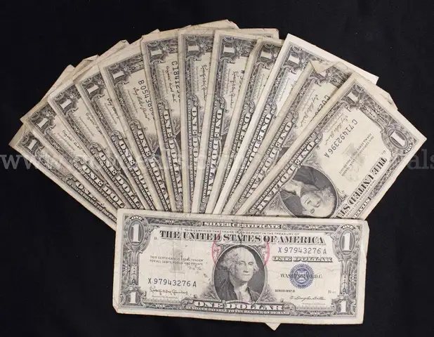 95 U.S. One Dollar Silver Certificates