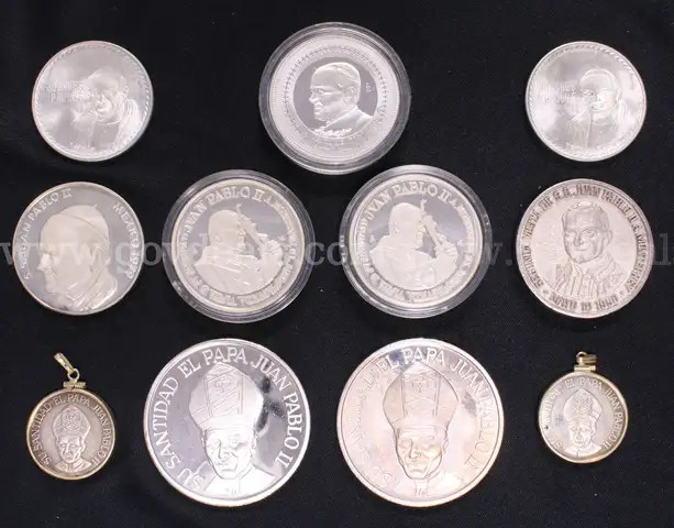 11 Assorted Religious Silver Rounds, 340.5 Grams