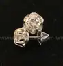 18K White Gold 2.50 Carat Diamond Stud Earrings, 5.9 Grams