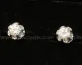 18K White Gold 2.50 Carat Diamond Stud Earrings, 5.9 Grams