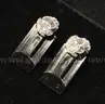 18K White Gold 2.50 Carat Diamond Stud Earrings, 5.9 Grams