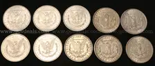 34 U.S. Silver Morgan Dollar Coins
