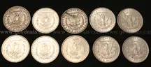 34 U.S. Silver Morgan Dollar Coins