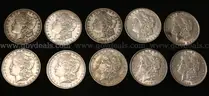 34 U.S. Silver Morgan Dollar Coins