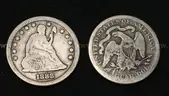 12 U.S. Silver Seated Liberty Quarters