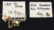 90 Pieces of Assorted Scrap Gold Jewelry, 196.3 Grams Total