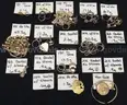 90 Pieces of Assorted Scrap Gold Jewelry, 196.3 Grams Total