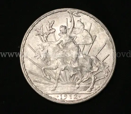 1912 Mexico Silver Caballito 1 Peso Coin