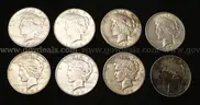 14 U.S. Silver Peace Dollar Coins