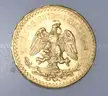 1945 Gold Mexico 50 Peso Coin, 41.6 Grams