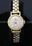 18k Yellow Gold Ladies Rolex Precision Watch with Gold-Plated Band