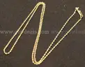 14k Yellow Gold Thin Rope Chain Necklace, 3.0 Grams