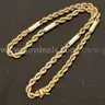 14k Yellow Gold Rope Chain with Barrel Spacers, 14.9 Grams