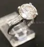 Platinum Engagement Ring with 3.60 Carat Diamond, 5.9 Grams