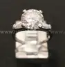 Platinum Engagement Ring with 3.60 Carat Diamond, 5.9 Grams