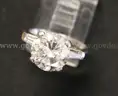 Platinum Engagement Ring with 3.60 Carat Diamond, 5.9 Grams