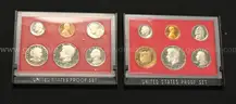 34 Assorted Date United States Proof Sets, Some Silver