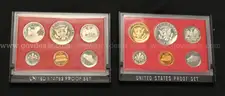 34 Assorted Date United States Proof Sets, Some Silver