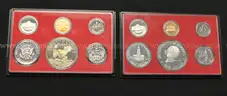34 Assorted Date United States Proof Sets, Some Silver