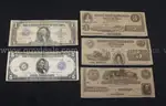 5 Assorted Large Note U.S. and Obsolete Currency