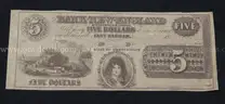 5 Assorted Large Note U.S. and Obsolete Currency