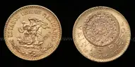 1918 and 1959 Mexico Veinte Pesos Gold Coins, 33.2 Grams Total