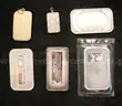 6 Assorted Silver Bars/Ingots, 133.4 Grams