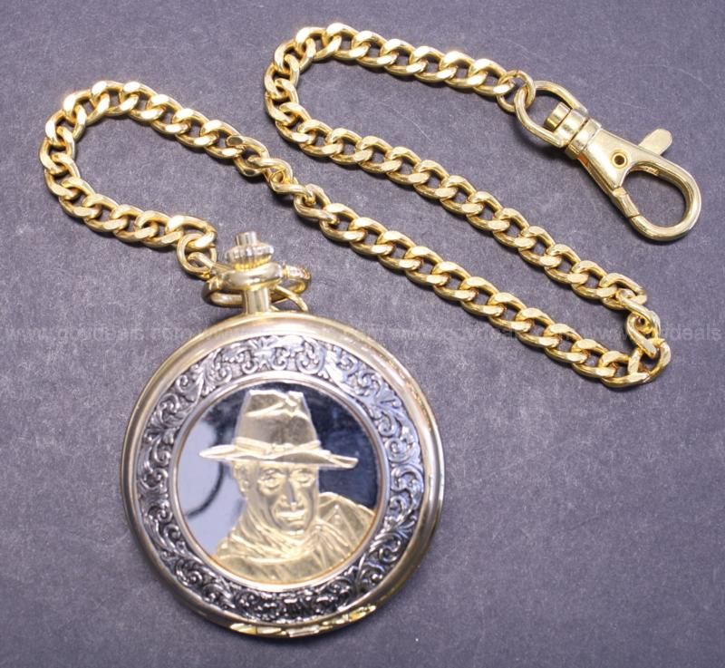 Franklin mint john deals wayne pocket watch