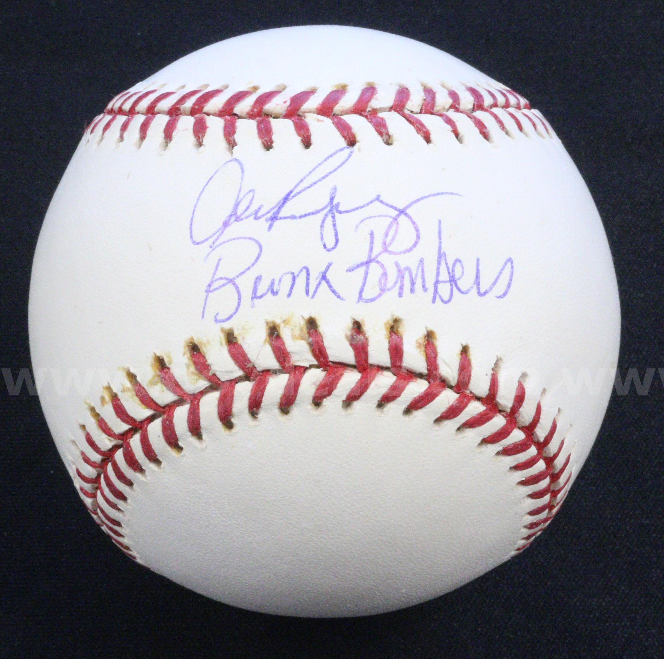 Alex Rodríguez signed fashion baseball