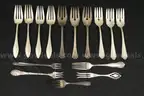 60 Pieces Assorted Silver Flatware, 2162.9 Grams