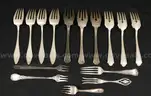 60 Pieces Assorted Silver Flatware, 2162.9 Grams