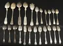 60 Pieces Assorted Silver Flatware, 2162.9 Grams