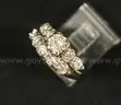 14K White Gold 2 Piece Diamond Wedding Set, 4.4 Grams