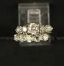14K White Gold 2 Piece Diamond Wedding Set, 4.4 Grams