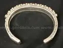 3 Silver Native American Cuff Design Bracelets, 165.0 Grams