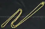 22K Yellow Gold Baht Design Necklace, 15.5 Grams